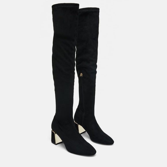 OVER-THE-KNEE HEELED BOOTS - Picture 2 of 5